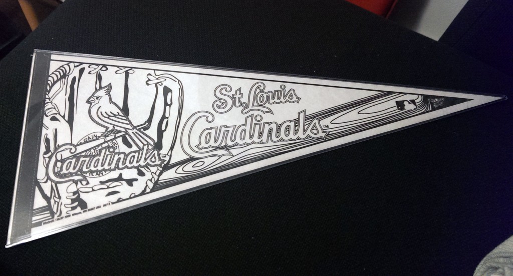 My least favorite pennant to date. I know I should color it in but I'm not going to.
