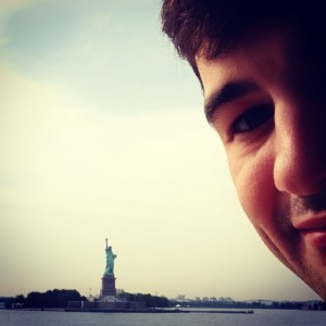 Matt and the Statue of Liberty